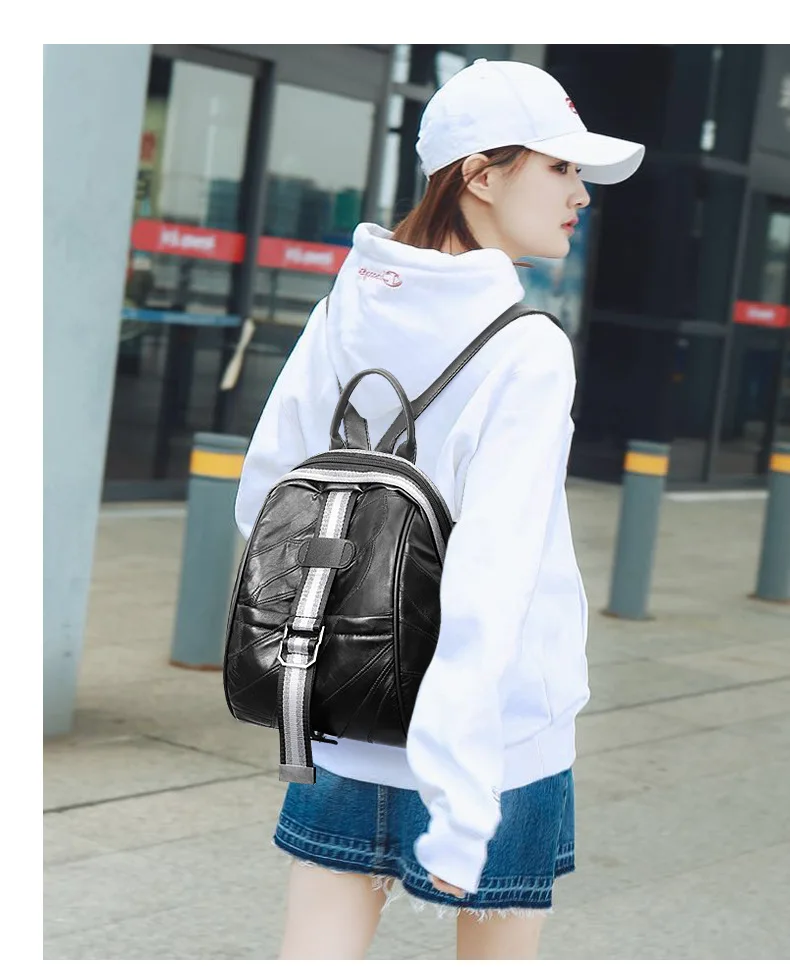 JIULIN рюкзак-сумка Голограмма для женщин Mochila Наплечные сумки черный студенческий PU