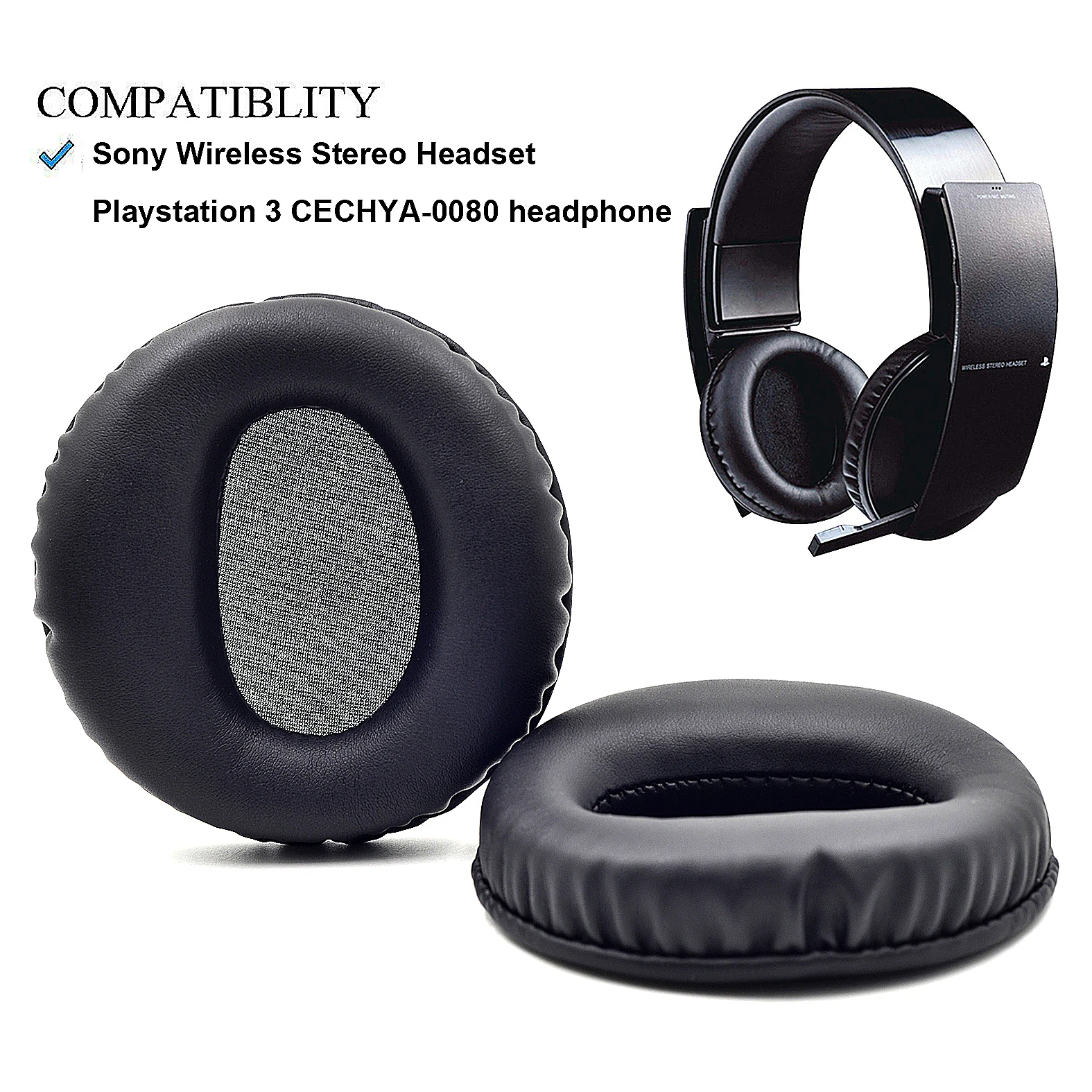 terrorisme Verblinding archief Defean Replacement PU Earpads Headband Ear pads for SONY PS3 PS4 Wireless  Stereo CECHYA-0080 Headphone - AliExpress