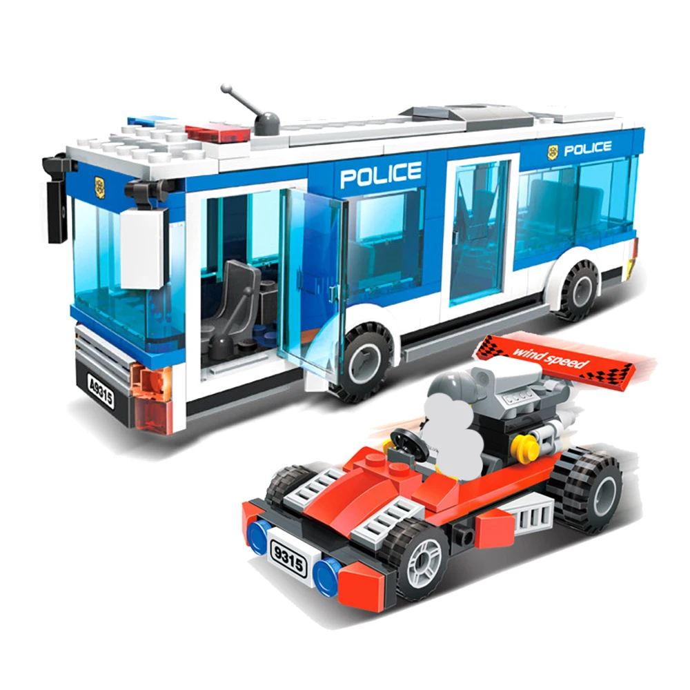 City Series Police Station Police Bus 