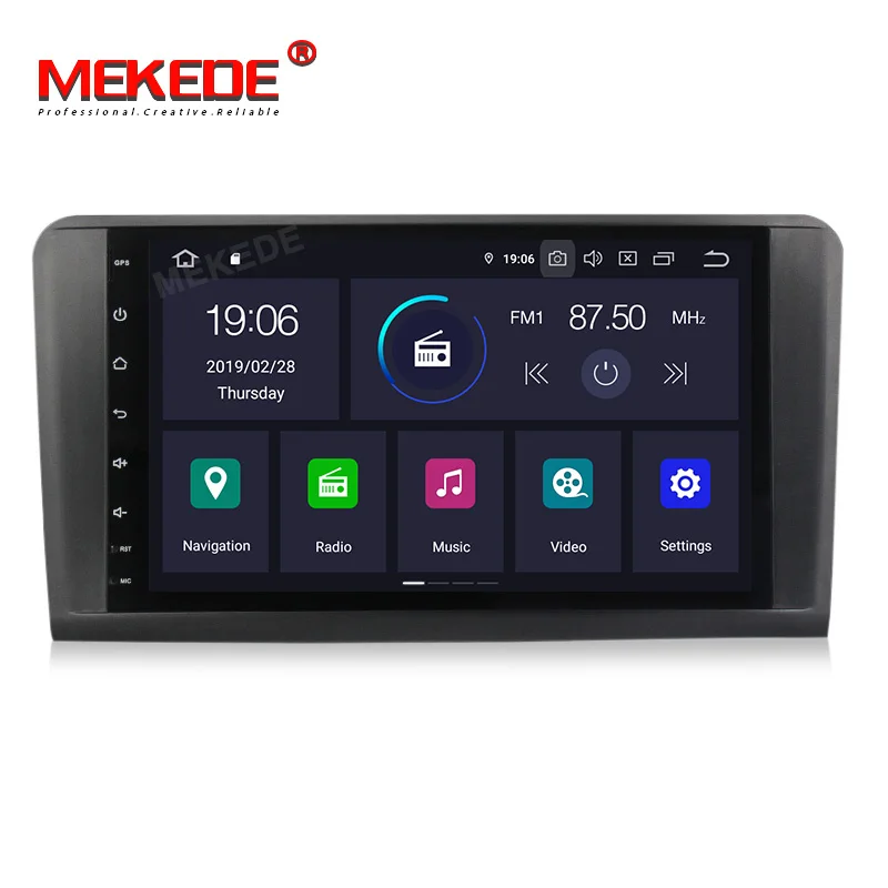 Octa Core 9''Car Android 9,0 автомобиля DVD gps плеер для Mercedes Benz ML W164 W300 ML350 ML450 ML500 GL X164 G320 GL350 GL450 GL500