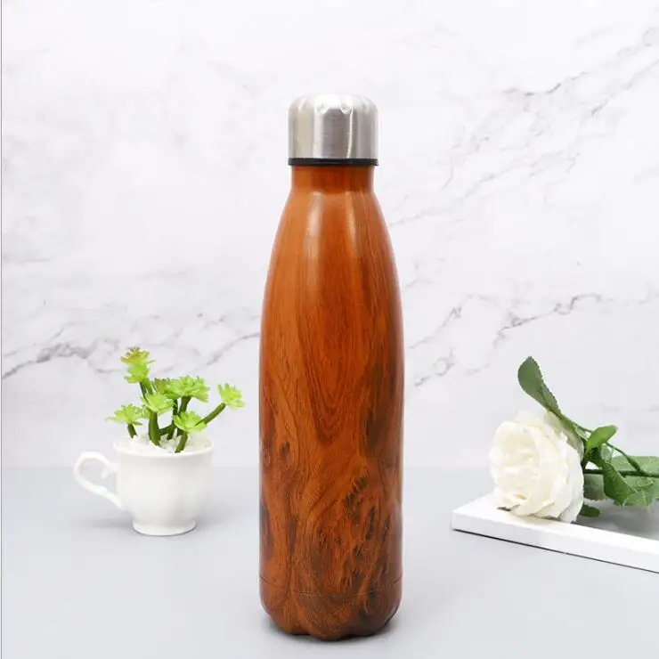 Розовый Zounich 500ML Thermos Double Wall Stainless Steel Vacuum Flasks Thermos Cup Tea Milk Travel Mug Thermo Bottle Thermocup BPA Free - Цвет: Розовый
