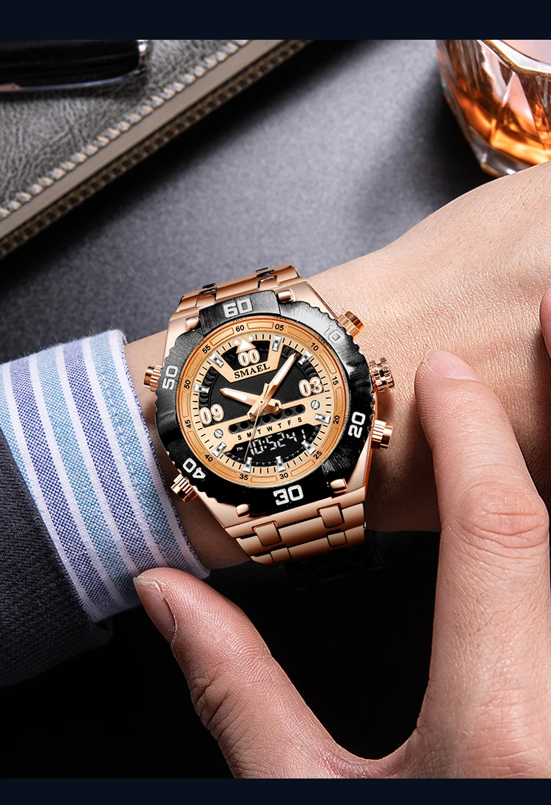 SMAEL Watch Male 2021 Sports Digital Watches Men Waterproof Steel Military Quartz Watch For Men Wristwatch Relogio Masculino SMAEL Watch Male 2021 Sports Digital Watches Men Waterproof Steel Military Quartz Watch For Men Wristwatch Relogio Masculino