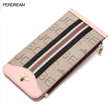 

Card case female 2020 new long ladies wallet small ultra-thin zipper mobile phone bag large capacity