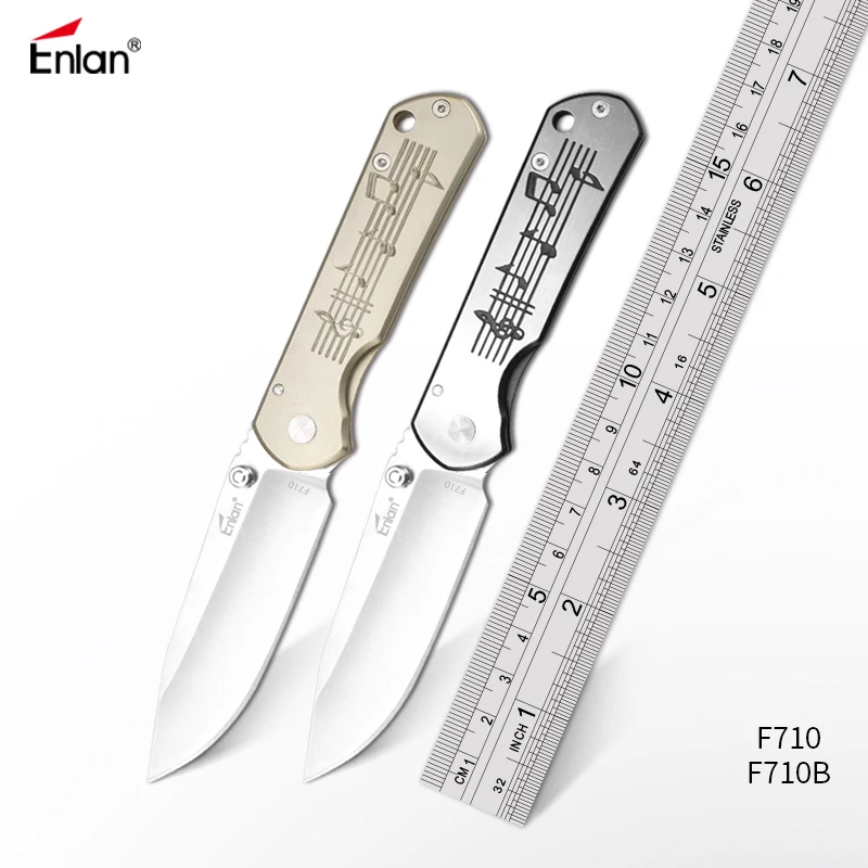 Складной нож Enlan F710 58 60HRC походный инструмент для выживания карманный тактический