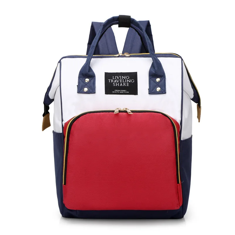 Matching Color L Новая стильная многофункциональная Узорчатая ткань, сумка для мамы и ребенка, многофункциональная сумка из фольги для беременных женщин - Цвет: Matching Color L