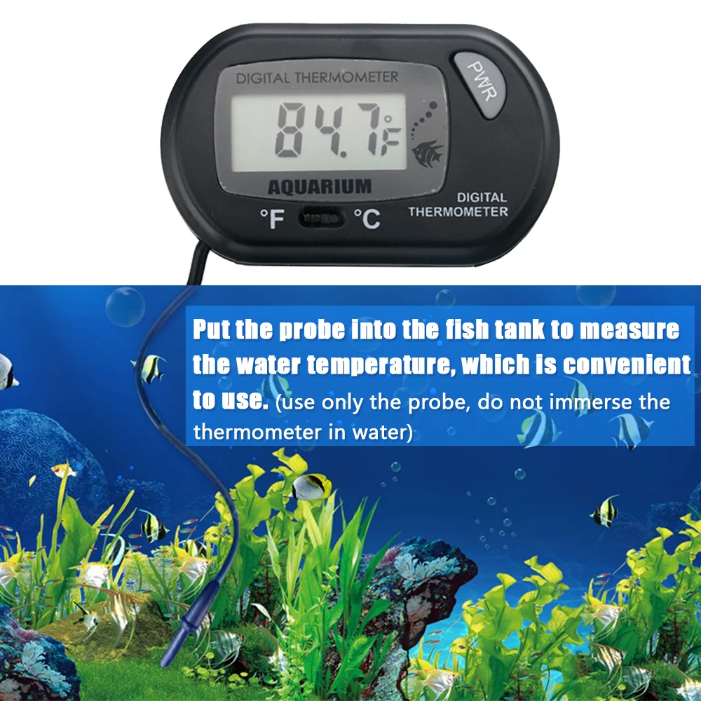 50~ 70℃ цифровой ЖК-экран аквариум контроллер термометра воды проводные аксессуары для аквариумов аксессуары для термометра аквариума