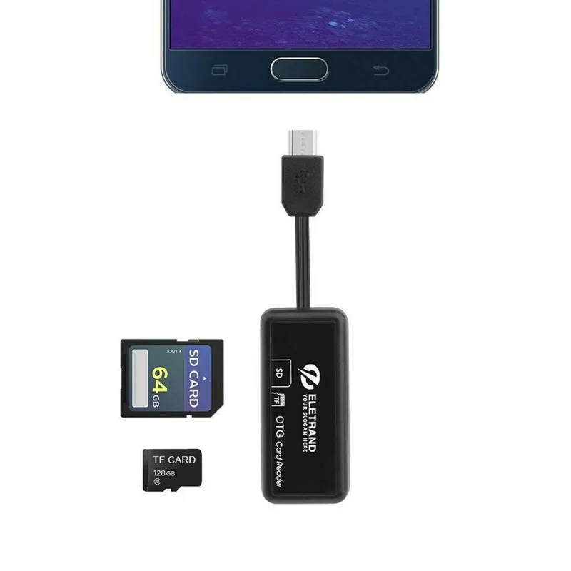 Быстрая USB 2,0 все-в-одном кард-ридер Android телефон SD/TF USB/U дисковый слот кард-ридер