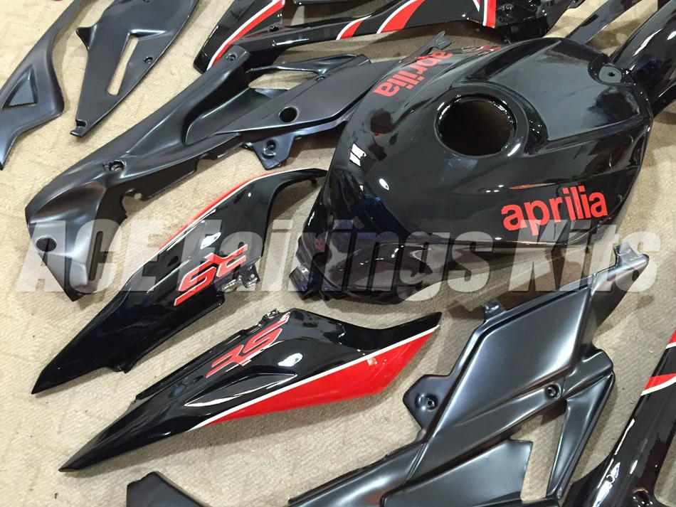 Набор впрыскивателей велосипед обтекатель комплект подходит для Aprilia RS125 06 07 08 09 10 11 RS4 РСВ 125 2006-2011 Обтекатели красного и черного цвета