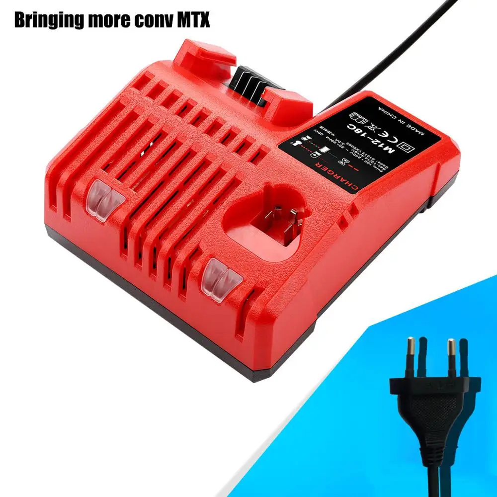 Новый M12-18C литий-ионный аккумулятор зарядное устройство для Milwaukee 10 8 V 12V 14 4 18V C1418C