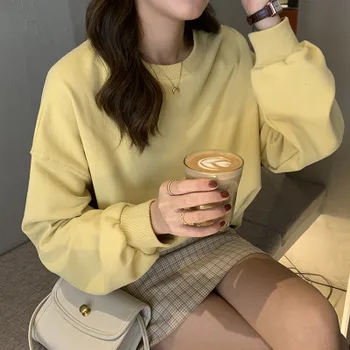 

2020 Winter Women Hoodies Sweatshirt Print Red Casual Long Sleeve Loose Pullovers