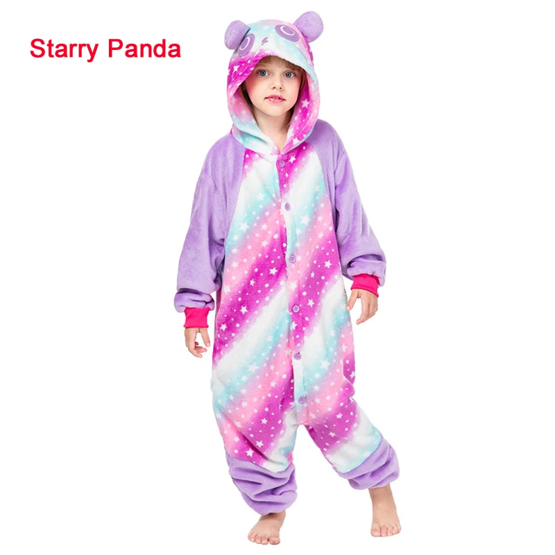 Пижама-кигуруми со Звездной пандой детская одежда для косплея мальчиков и