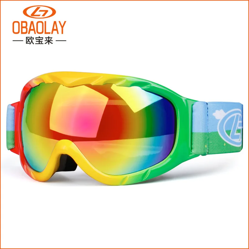 

Wholesale Spherical Double Layer Anti-fog Children Ski Goggles Outdoor Mountain Climbing Skiing Eye-protection Goggles