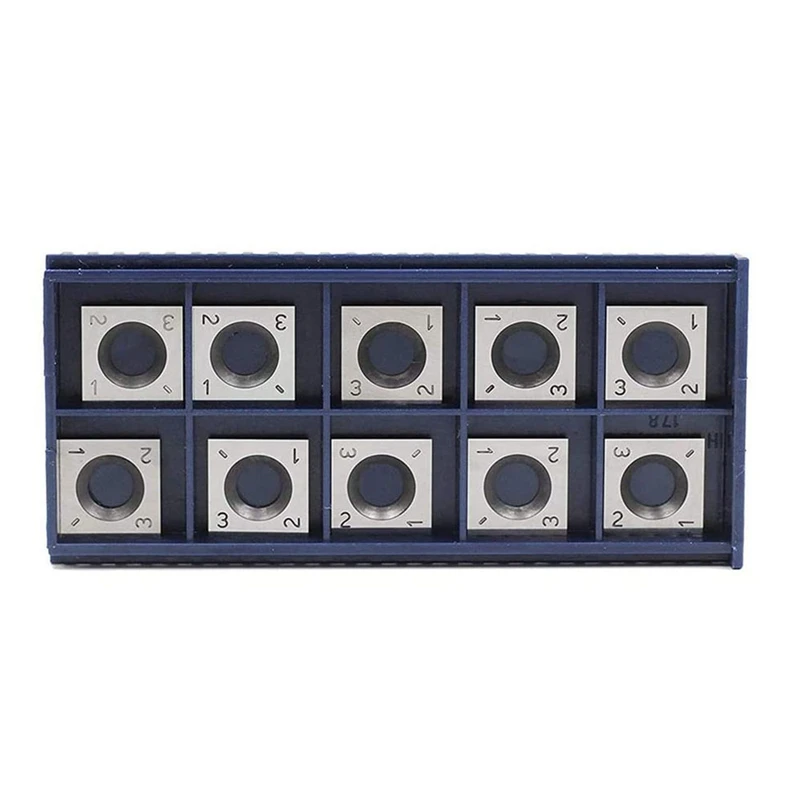 14mm Square Straight Carbide Cutter Insert 10Pcs With 10Pcs M610mm Screws For Wood Working Spiral/Helical Planer Cutter wood lathe tool
