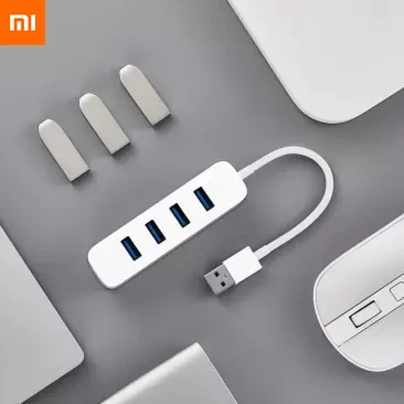 Xiaomi MIjia USB3.0 сплиттер четырехпортовый USB3.0 Высокоскоростная передача Универсальный интерфейс Поддержка горячей замены