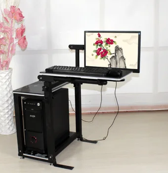 

Mobile Lifting Rotary Seamless Bedside Computer Table Lazy Desktop Machine on Computer Desk