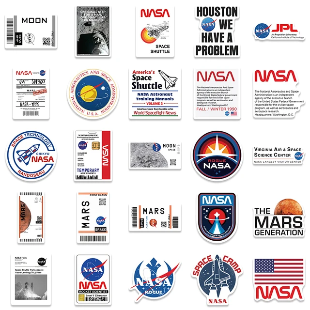 Buy Nasa Sticker Space Sticker Nasa Logo Sticker Laptop Stickers