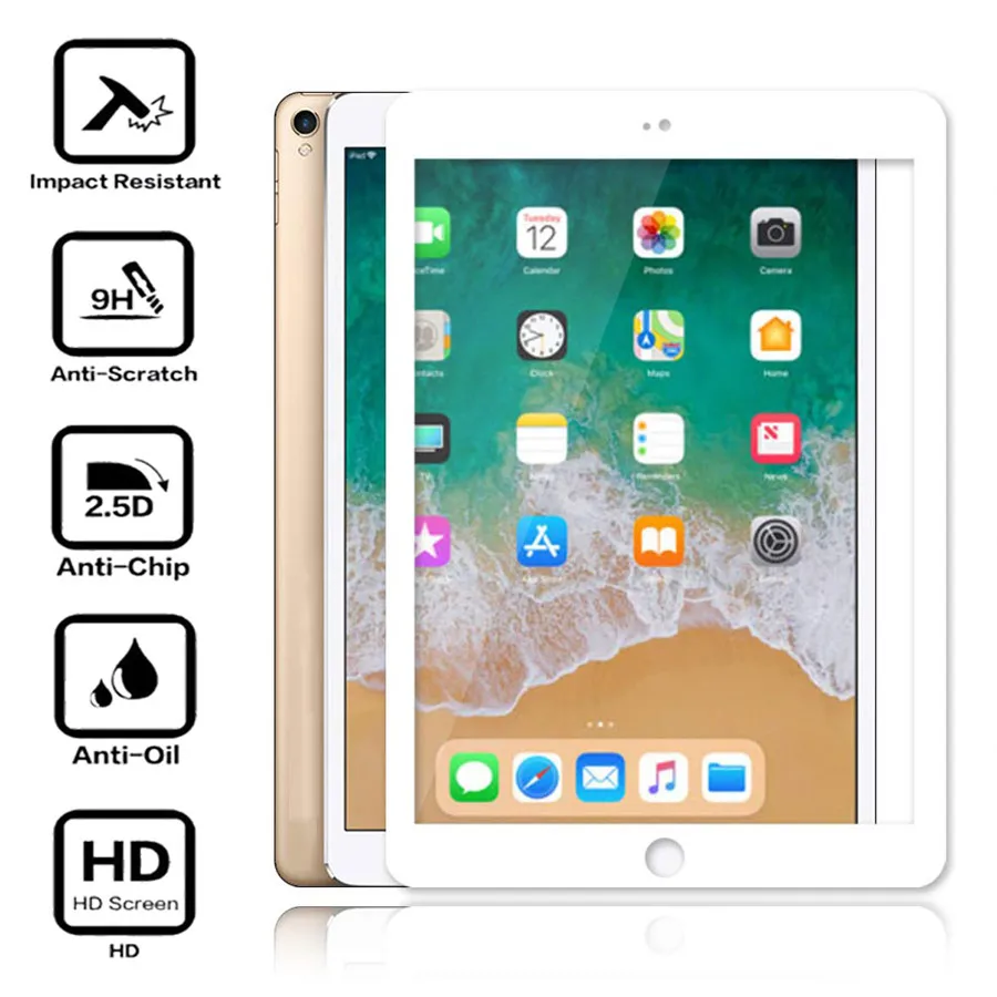 IPad9.7 защитный Стекло для Apple iPad 9,7 дюймов 5 6 iPad Air 1 2 Защитная пленка для экрана iPad5 iPad6 Air1 Air2 5th 6th 10D полное покрытие защитное стекло