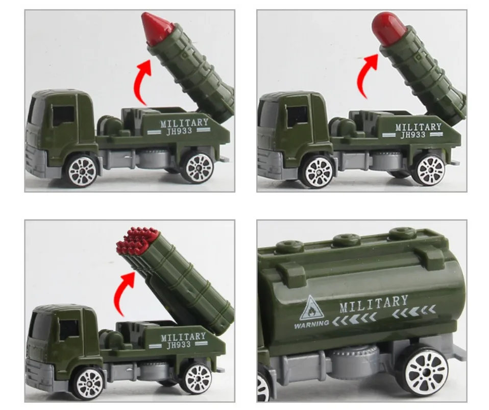 5 шт. автомобиль игрушка литые военные транспортные средства набор сплава металла армии модели грузовиков Раннее детство образовательная Игрушечная машина