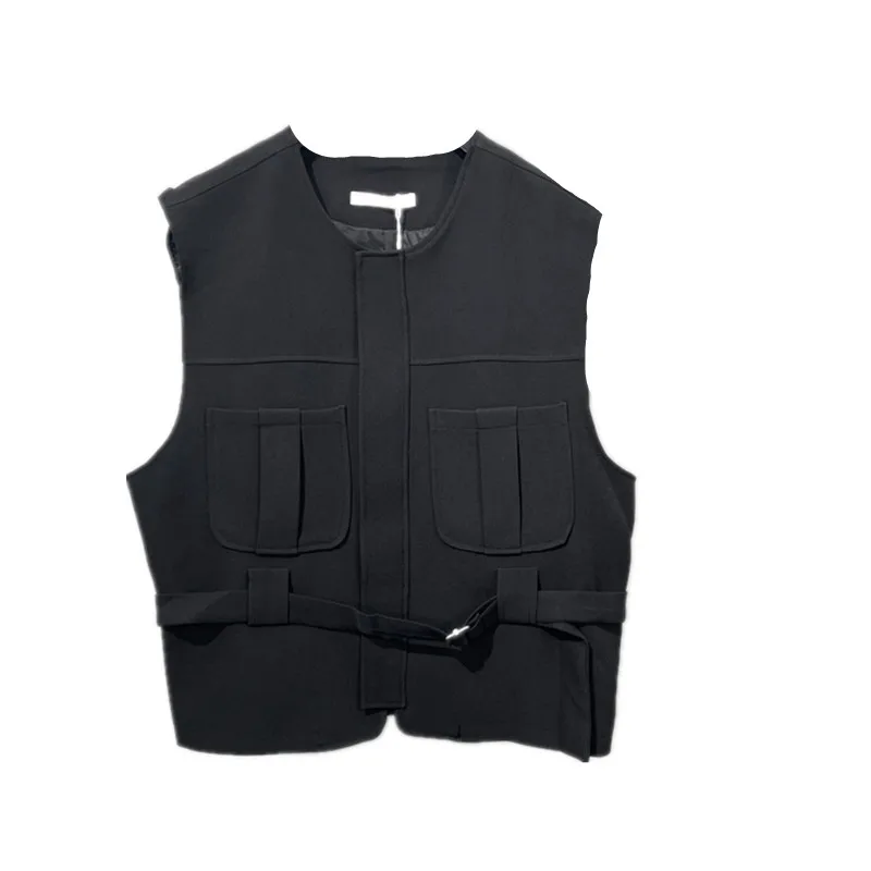 Men's Sleeveless Coat Spring And Autumn New Work Style Fashion Youth Hip Hop Street Leisure Loose Large Waistcoat