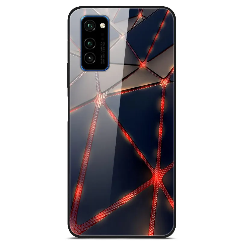 Для huawei honor view 30 Чехол из закаленного стекла жесткий чехол для телефона для huawei honor View 30 Pro TPU бампер чехол s honor v30