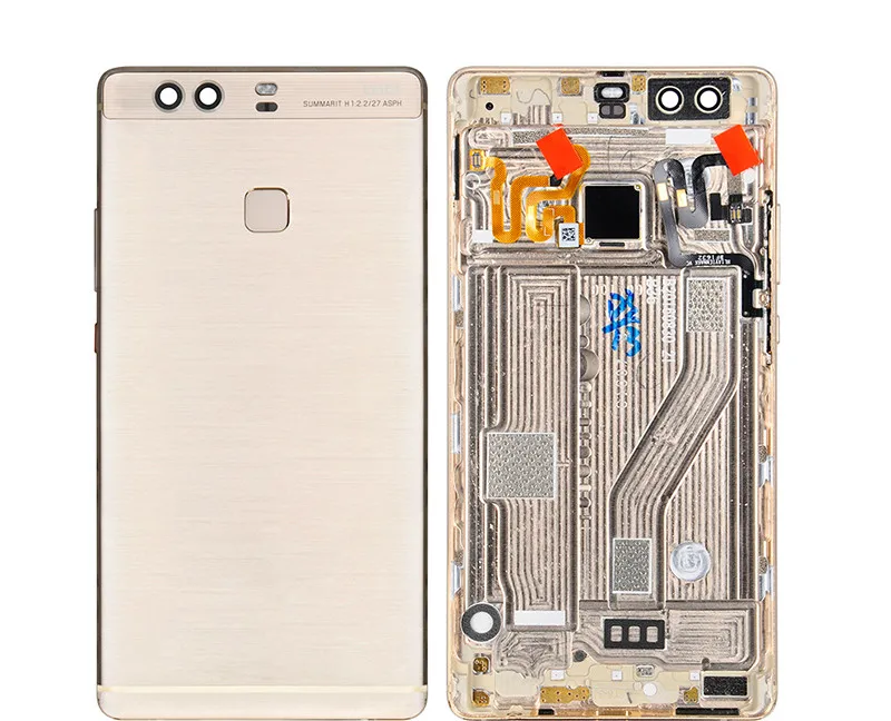 

10PCS Top quality For Huawei P9plus Housing Battery Cover+Side Buttons Without Fingerprint Sensor Flex Cable
