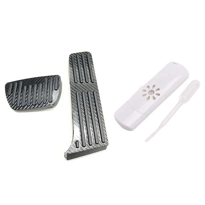 1pcs USB Car Aromatherapy Diffuser Aroma Humidifier & 1 set Brake and Gas Accelerator Pedal Covers Foot Pads Kit | Автомобили и