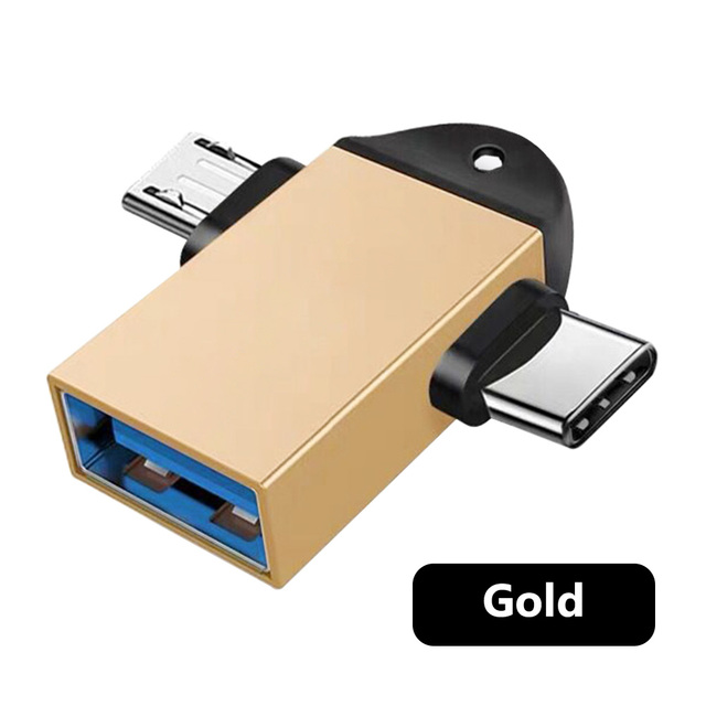 Adapter Type C And Micro Usb Male To USB3.0 Female OTG Connector USB 3.0 Mini Adapter Converter For Samsung Xiaomi Huawei