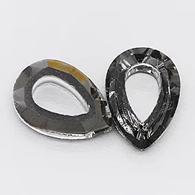 hematite 20p 7x10 мм Груша с плоской задней частью Стразы камень чешские хрустальные стразы Дизайн ногтей украшения стеклянный кулон соединитель для производства ювелирных изделий бисер - Цвет: hematite