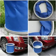 13L синие автомобильные принадлежности складное ведро для автомобиля красное портативное складное ведро наружное ведро для кемпинга Пешие прогулки путешествия рыбалка мытье