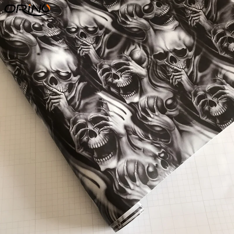 Graffiti Skull Sticker Bomb Vinyl Film-4