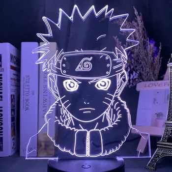 

3d Night Lamp Naruto Figure Japanese Anime Atmosphere for Kids Child Bedroom Decor Color Changing Touch Sensor Led Night Light