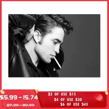 

New Robert Pattinson Canvas Poster 40X60cm50X75cm Fashion Classic Home Decor Cloth Silk Fabric Wall Art Poster for Living Room