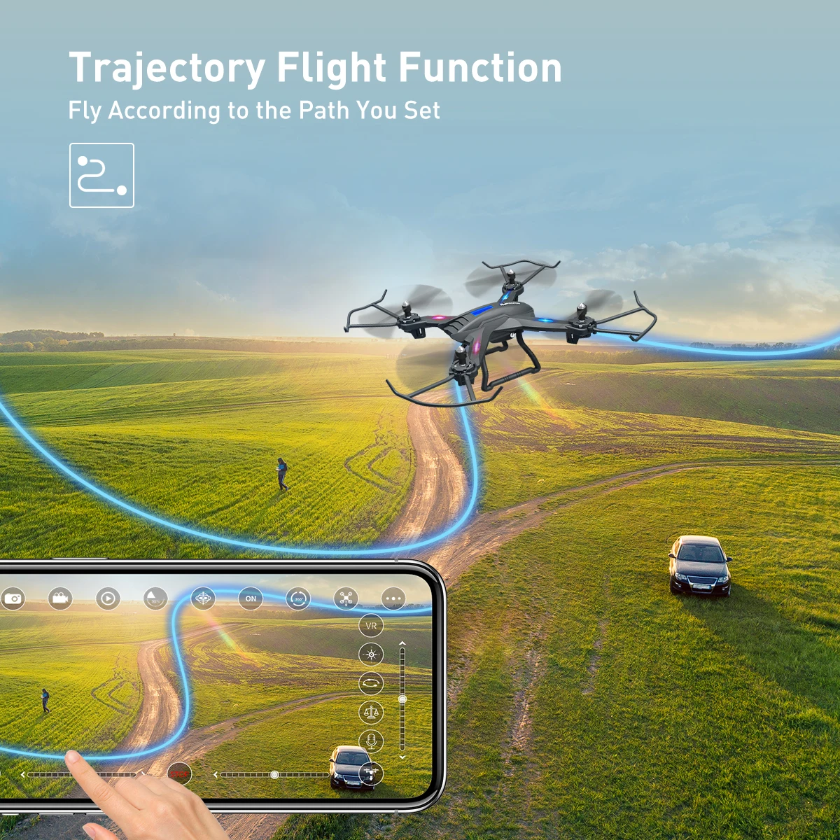SNAPTAIN S5C Camera drone WiFi FPV 1080P HD Camera Professional Quadcopter Voice control Gravity Sensor RTF Gift For Kids toy