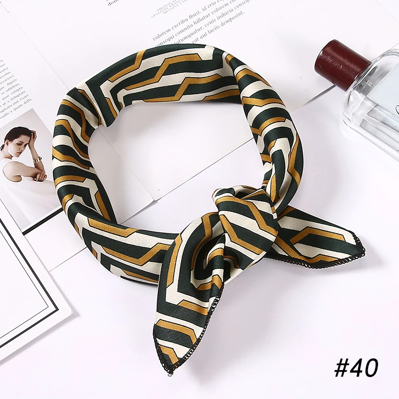 2020 new spring summer women scarf small size silk scarves square cute