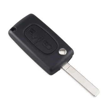 KEYYOU Flip Remote Car Key Fob Shell per Peugeot 107 207 307 608 407 Partner Citroen C1/2/3/4/5/6 Berlingo Picasso Xsara - KEYYOU Flip Remote Car Key Fob Shell per Peugeot 107 207 307 608 407 Partner