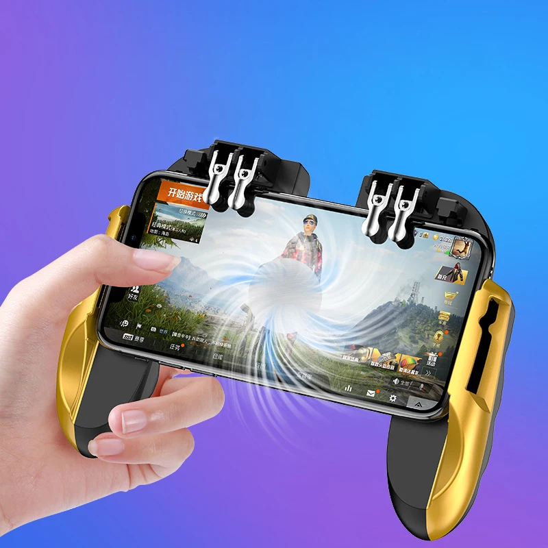 Новый H9 Six-Finger PUBG контроллер мобильного телефона кулер для 4,7-6,5 дюймов смартфон охлаждающий вентилятор геймпад игровой джойстик триггер