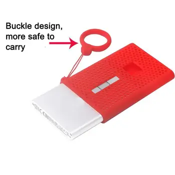 

Silicone Case For Samsung T7 Touch Portable Solid Drive SSD Shell Cover State Protective Sleeve Case Accessories Anti-Scrat E8K5