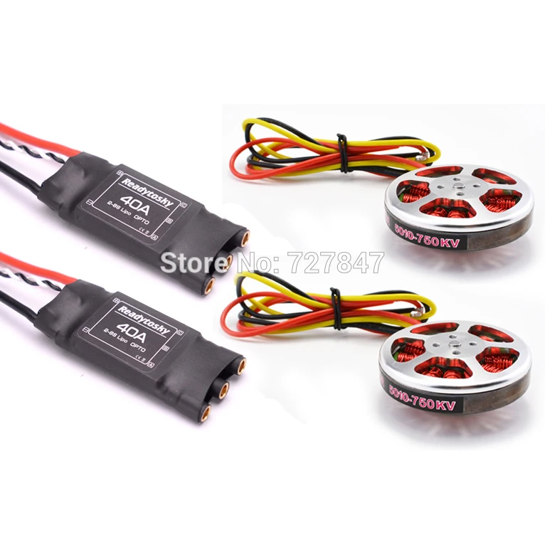 

2pcs 5010 360KV / 750kv High Torque Brushless Motors + 2Pcs Readytosky 40A ESC OPTO 2-6S for ZD550
