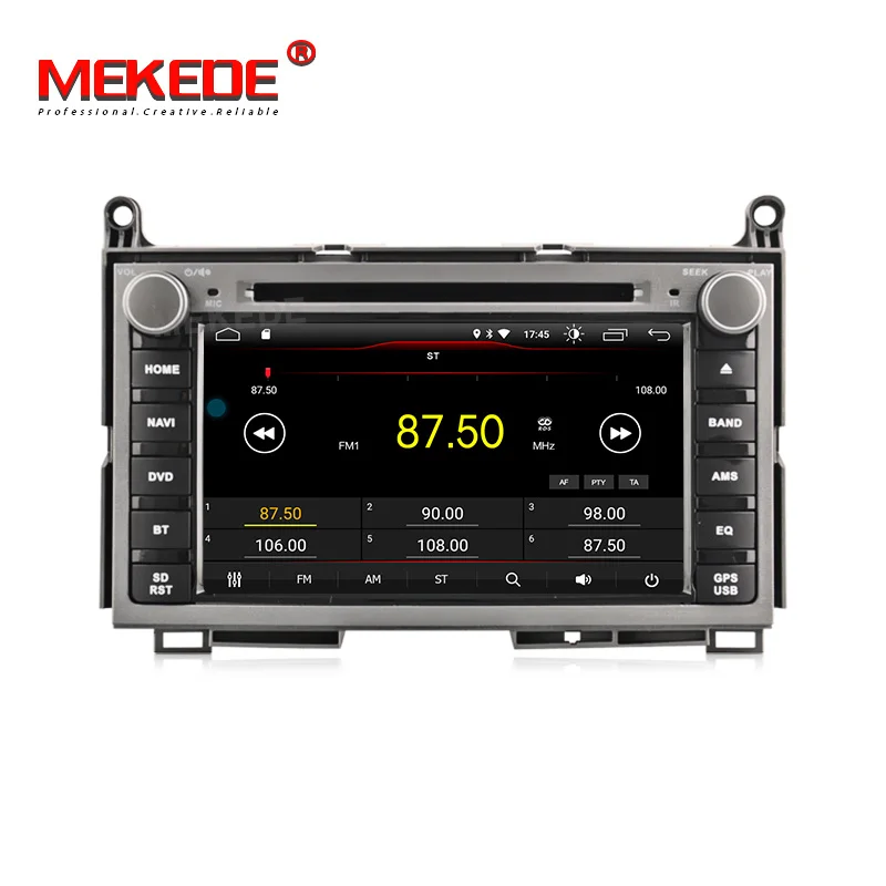 MEKEDE HD 2G+ 16G Android 9,0 AV выход автомобильный DVD мультимедиа для TOYOTA VENZA 2008 gps навигация радио плеер