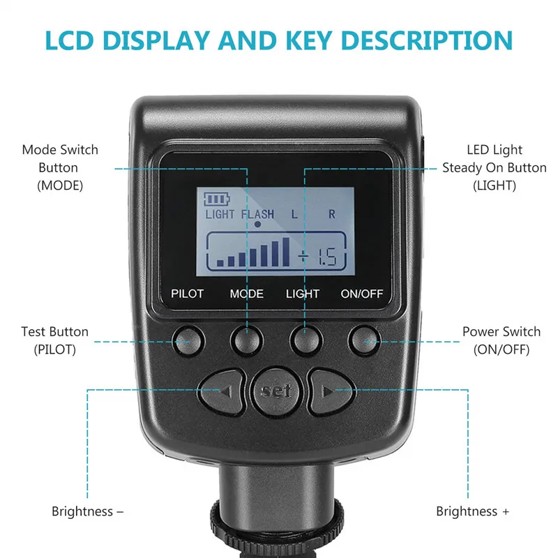48 макро светодиодный комплект вспышки с ЖК-дисплеем адаптер управления питанием кольца рассеиватель света для Canon 650D 600D 550D Nikon D5000