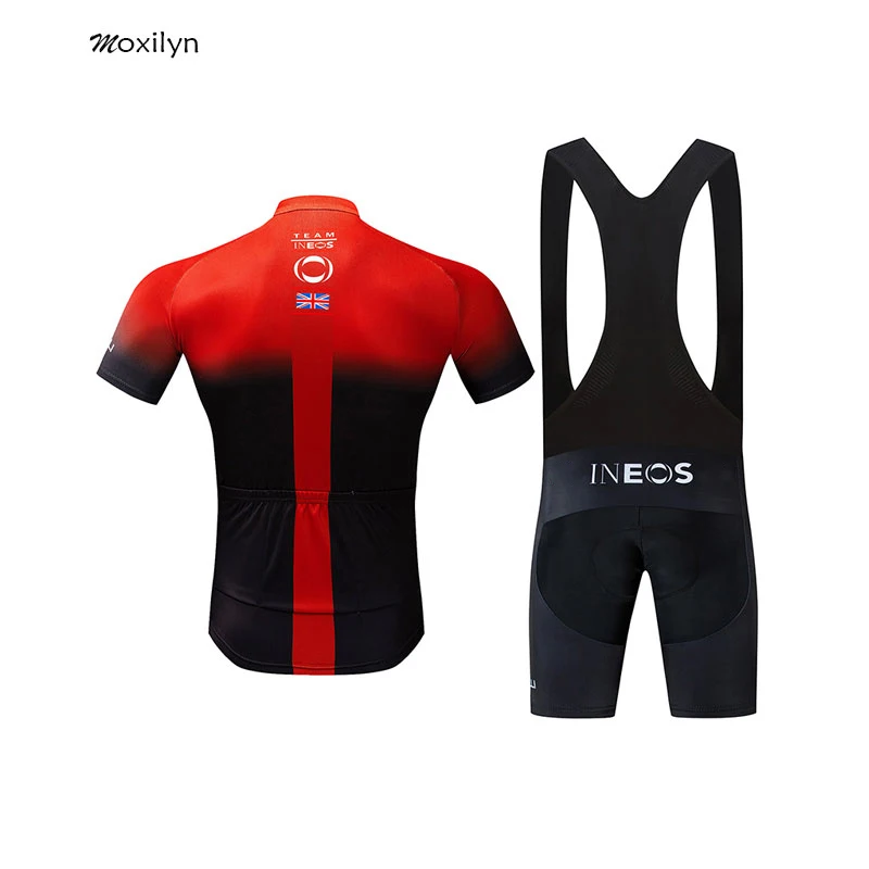 New INEOS Team Summer Cycling Jersey Set Breathable Team Racing Sport Bicycle Jersey Men Cycling Clothing Short Bike Jersey