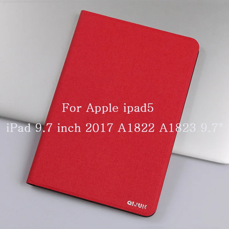 Чехол для ipad 5 6 ipad 9,7 Qijun планшетный чехол для ipad 5 ipad 6 A1822 A1823 A1893 A1954 мягкое силиконовое покрытие Стенд кожаный чехол - Цвет: iPad 5 ipad 9.7 2017