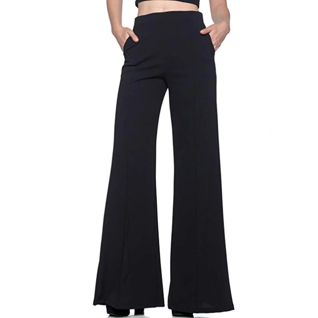 black flare pants womens