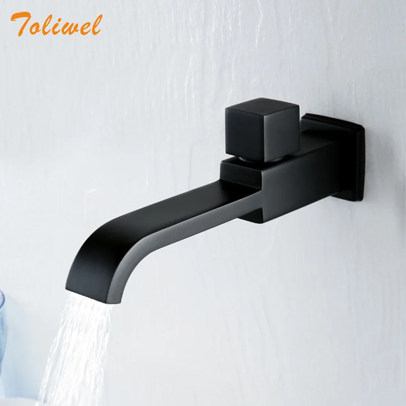 Bathroom Basin Faucet Wall Mounted Cold Water Faucet Bathtub