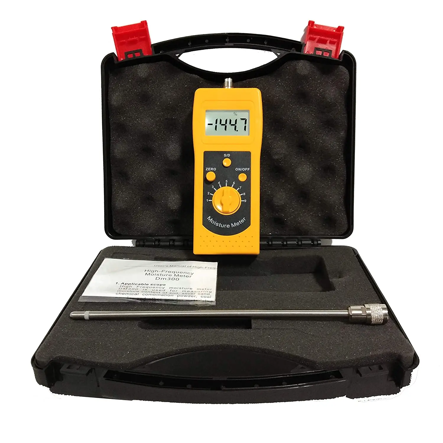 KANJJYU Water Quality Tester Digital Moisture Meter DM300F High