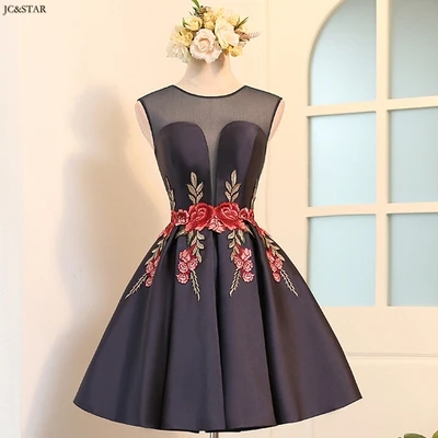 Vestiti eleganti donna cerimonia sera Новое Кружевное атласное платье подружки невесты с вышивкой цвета Алин