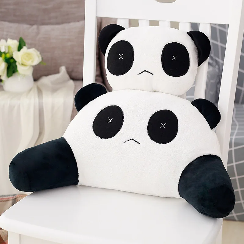 

Cartoon Panda Car Head Rest Waist Neck Pillow Comfortable Neck Pillow headrest Car Accessories for Girls Free Dropship