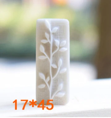 pine17-45 Diy мыло ручной работы персональные штампы белая Смола Мыло штампы Роза мультфильм ручной работы - Цвет: pine17-45
