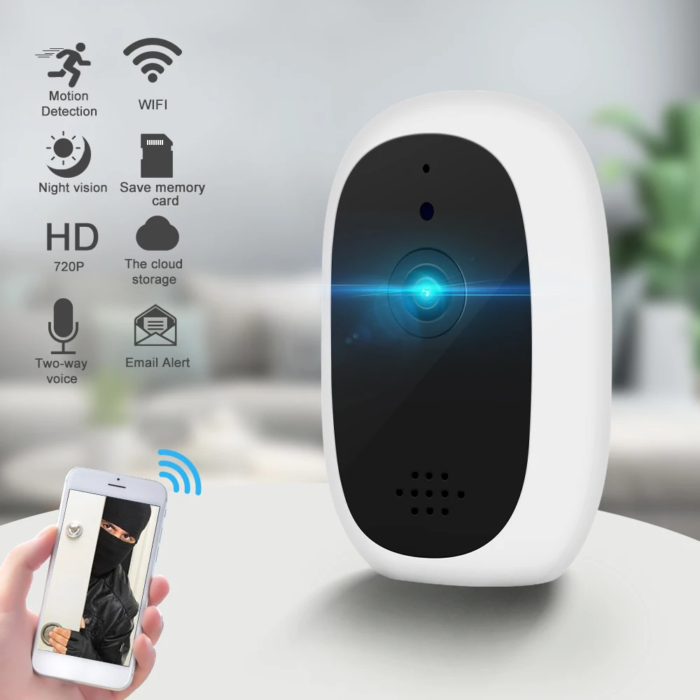 Детская камера 720P детский монитор Мини ip беспроводная WiFi видеонаблюдения умная