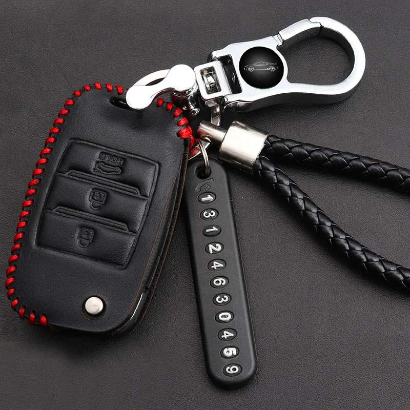 Кожаный чехол для ключей KIA K3 K5 K2 K4 Kx3 kx5 kxcross key protector|Футляр автомобильного ключа| |